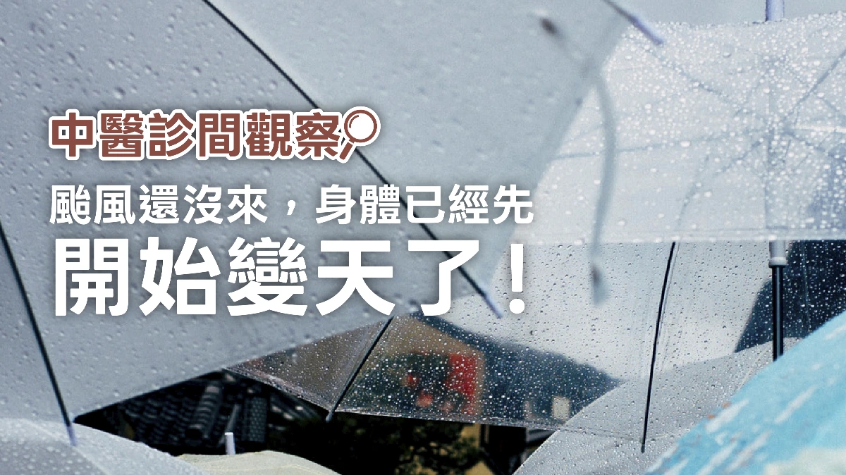 颱風還沒來，身體已經先開始變天了